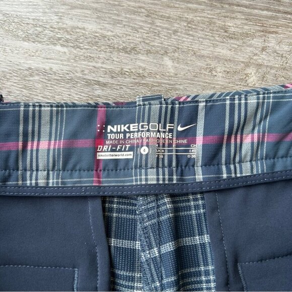 Nike Modern Rise Golf Plaid Pants Style 508275-010 - Picture 6 of 13